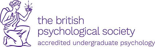 BPS logo: The British Psychological Society - accredited undergraduate psychology