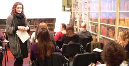 Students studying Art History