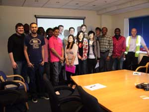 Students at DHL Bicester