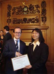 phebe-mann Phebe Mann receives her award