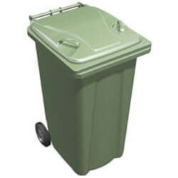 A wheelie bin