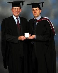 Sebastian Alexander Bretag with Mr Shenfield