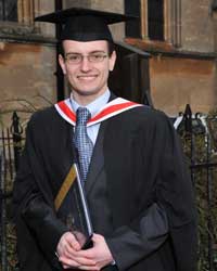 Daniel Pilbeam at Graduation