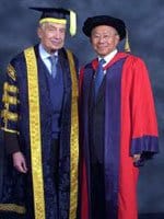 Dr Lee Suan Yew with Sir Martin Jacomb