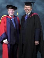 William Underwood (left) with Robert Tomkinson