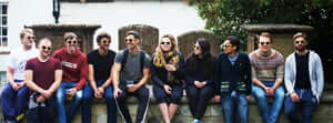 Buckingham students modelling the Brightwood sunglasses