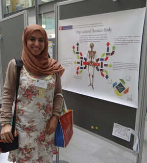 Dhiya Al-Saqri won the Best MSc Poster at this year’s Lovelace Colloquium