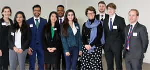 Law undergraduates at Dentons Milton Keynes
