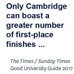 Only Cambridge can boast a greater number of first-place finishes