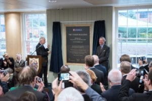 Right Hon Frank Field MP and Lord Vinson opening the Vinson Building
