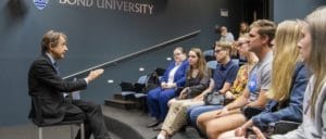Sir Anthony Seldon giving a public lecture to staff and students