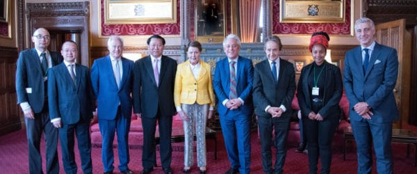 Dr Chung and guests at the Speaker's House