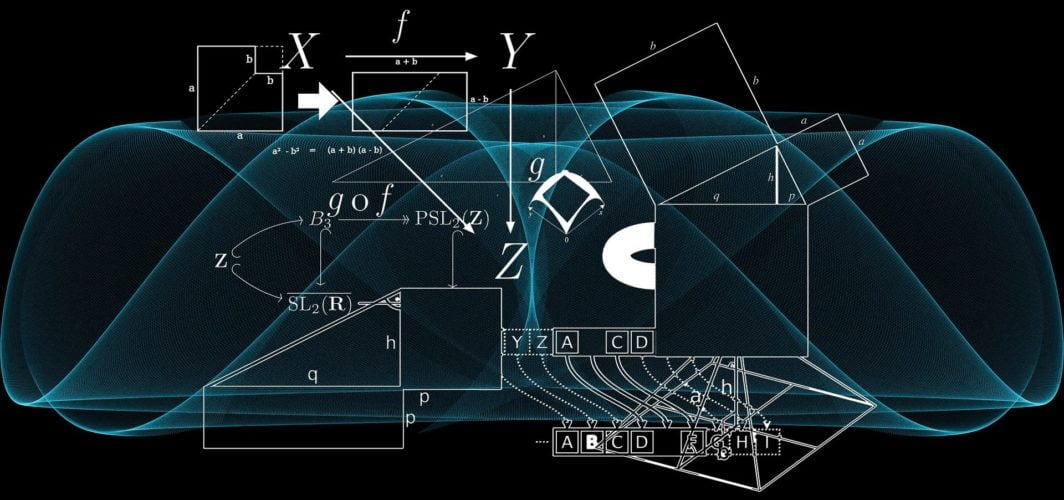 Abstract mathematical diagram artwork