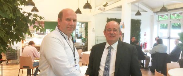 Professor Dominguez meets Vice Chancellor Professor James Tooley