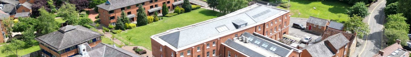Aerial view of Hunter Street campus