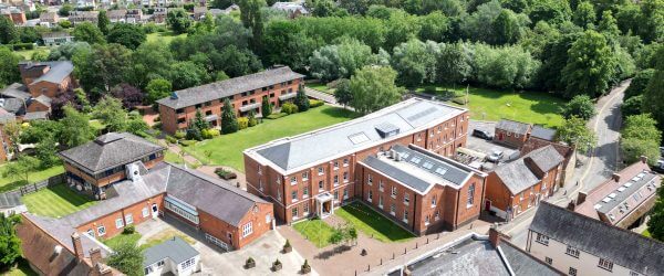 Aerial view of Hunter Street campus