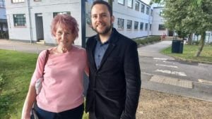 Marilyn Fairclough and Daniel da Silveira at Bletchley Park