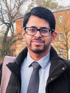 Photograph of Shiyamalaraj Kandasamy on campus