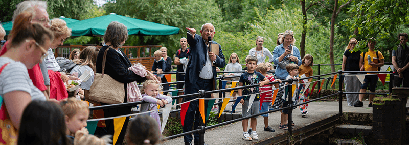 James Tooley hosting Buckingham Duck Race at the University