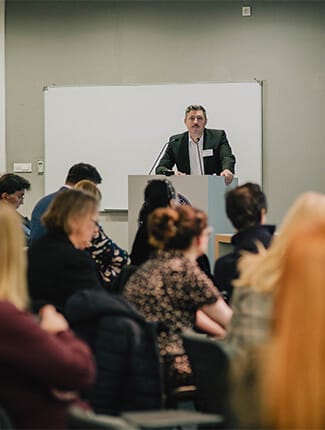 Speaker at conference