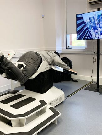 Student on Birdly