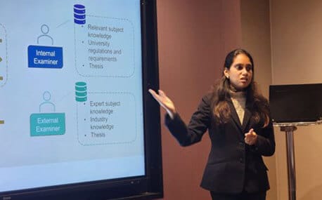 Rashmi Perera presenting 