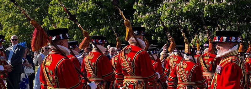 Yeomen of the Guard at the Buckingham Palace Garden Party