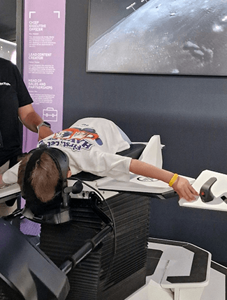 Birdly in use at Goodwood
