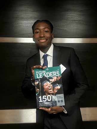 Bolu holding the 2025/26 publication of Future Leaders