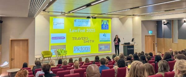 Vinson Auditorium filled with guests to watch speaker at LawFest 2025