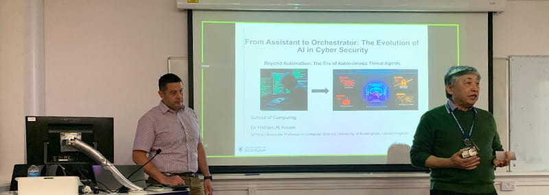 Hongbo presenting at the event