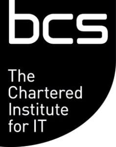 Logo reads: bcs The Chartered Institute for IT