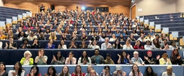Packed lecture theatre for the BCS Women Lovelace event