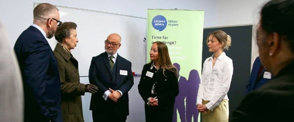 HRH The Princess Royal with Buckingham Law School staff